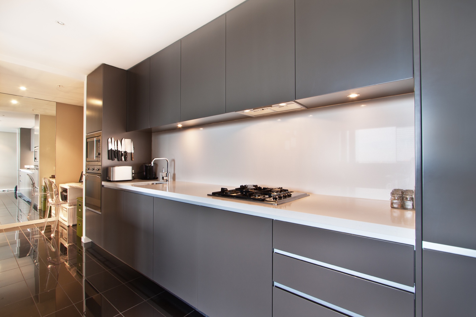 Modern gourmet kitchen interior